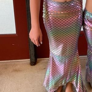 Justice mermaid tail bathing suit cover up